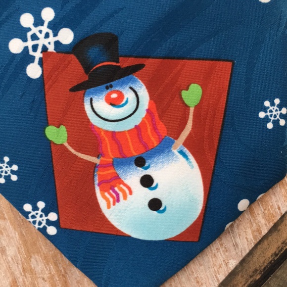 🎄KEITH DANIELS Men’s Christmas Snowman Neck Tie - Picture 4 of 8